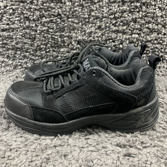 Brahma Work Shoes Adan Steel Toe Slip & Oil Resistant Mens Size 7 Black Suede - Picture 1 of 8